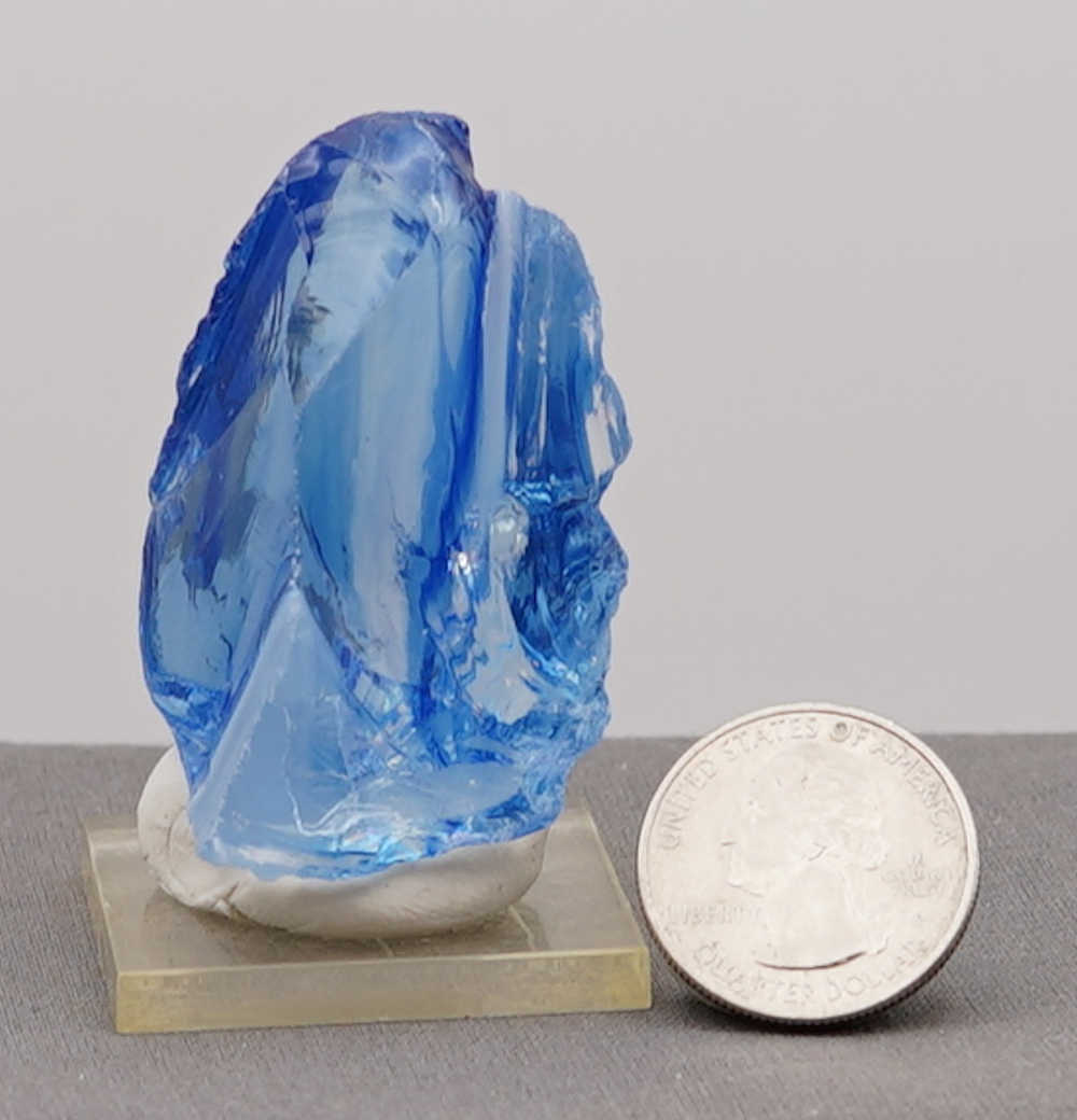 *Extremely Rare* Gem Banded Angel Aura Lady Nellie/Angel Aura Ice/Sapphire/Tanzanite/Pastel Ice Monatomic Andara Crystal 47.2 g. - Image 11