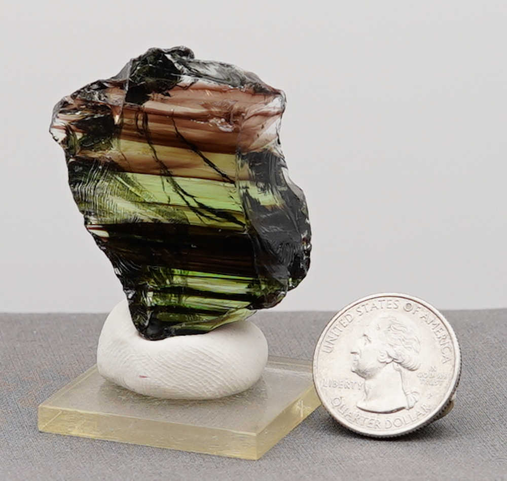 *Extremely Rare* Gem Multi Celestial Gold/Emerald/Ice/Earth Shaman Monatomic Andara Crystal 40.3 g. - Image 11