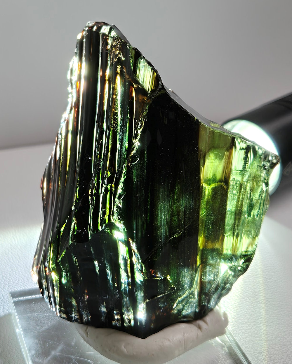 *Extremely Rare* Gem Multi Celestial Gold/Emerald/Ice/Earth Shaman Monatomic Andara Crystal 73.6 g.