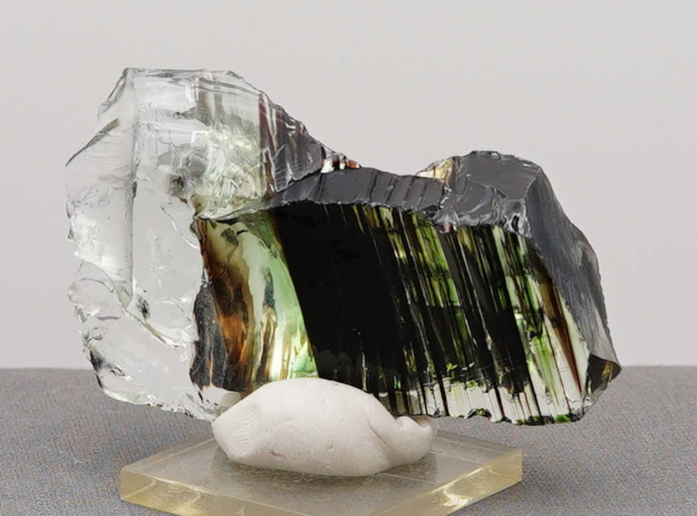 *Extremely Rare* Gem Multi Celestial Gold/Emerald/Ice/Earth Shaman Monatomic Andara Crystal 71.9 g. - Image 8