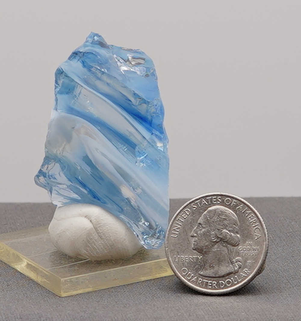 *Extremely Rare* Gem Banded Angel Aura Lady Nellie/Angel Aura Ice/Sapphire/Pastel Ice Monatomic Andara Crystal 39.6 g. - Image 9