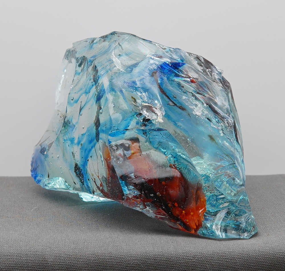 *One of a Kind* Gem Multi Cosmic Ice/Sapphire/Azure Elysium/Fire Opal/Sunrise/Earth Shaman "Heart" Monatomic Andara Crystal 524.0 g. - Image 14
