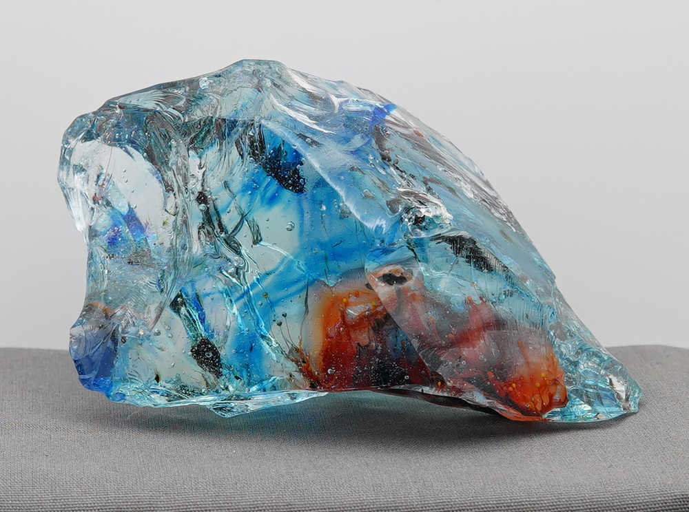 *One of a Kind* Gem Multi Cosmic Ice/Sapphire/Azure Elysium/Fire Opal/Sunrise/Earth Shaman "Heart" Monatomic Andara Crystal 524.0 g. - Image 15