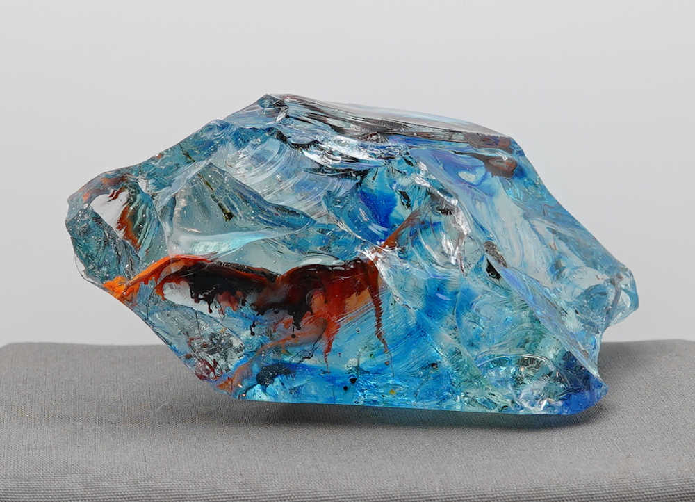 *One of a Kind* Gem Multi Cosmic Ice/Sapphire/Azure Elysium/Fire Opal/Sunrise/Earth Shaman "Heart" Monatomic Andara Crystal 524.0 g. - Image 17