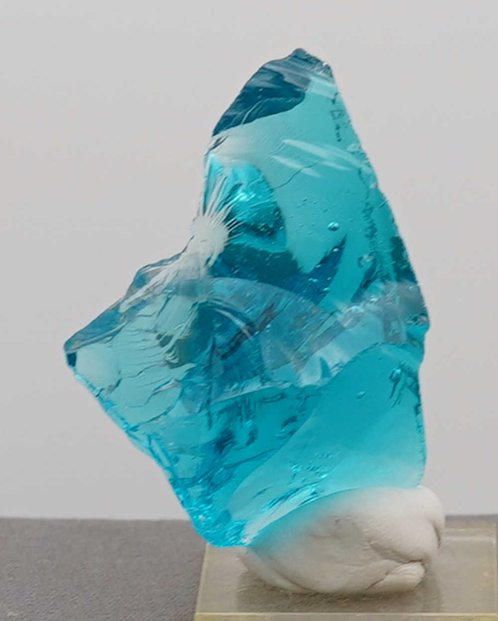 Rare Gem Electric Blue with bubbles Monatomic Andara Crystal 53.1 g. - Image 5