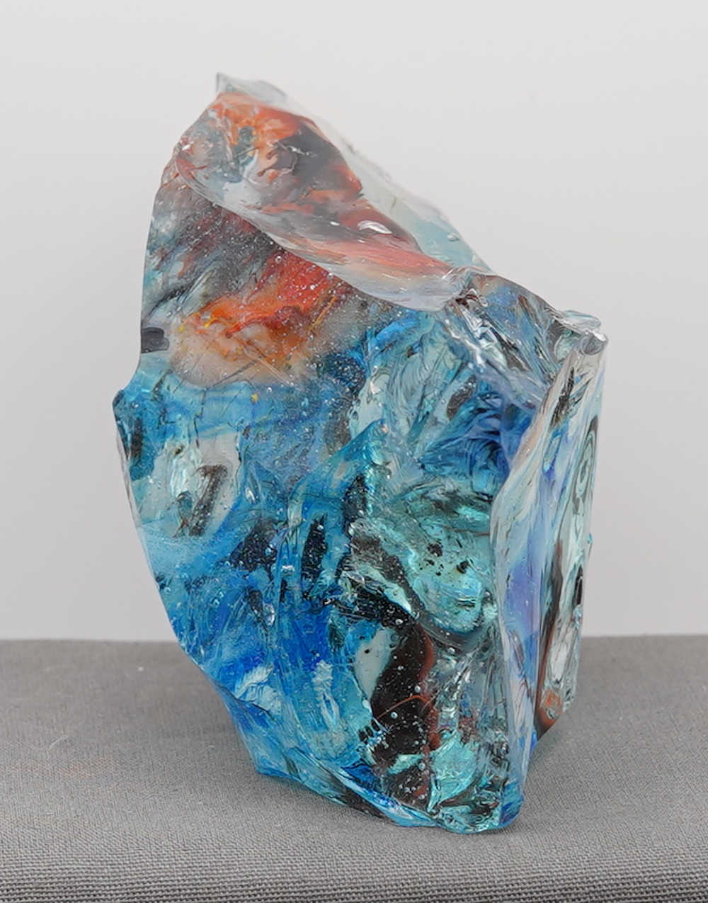*One of a Kind* Gem Multi Cosmic Ice/Sapphire/Azure Elysium/Fire Opal/Sunrise/Earth Shaman "Heart" Monatomic Andara Crystal 524.0 g. - Image 7