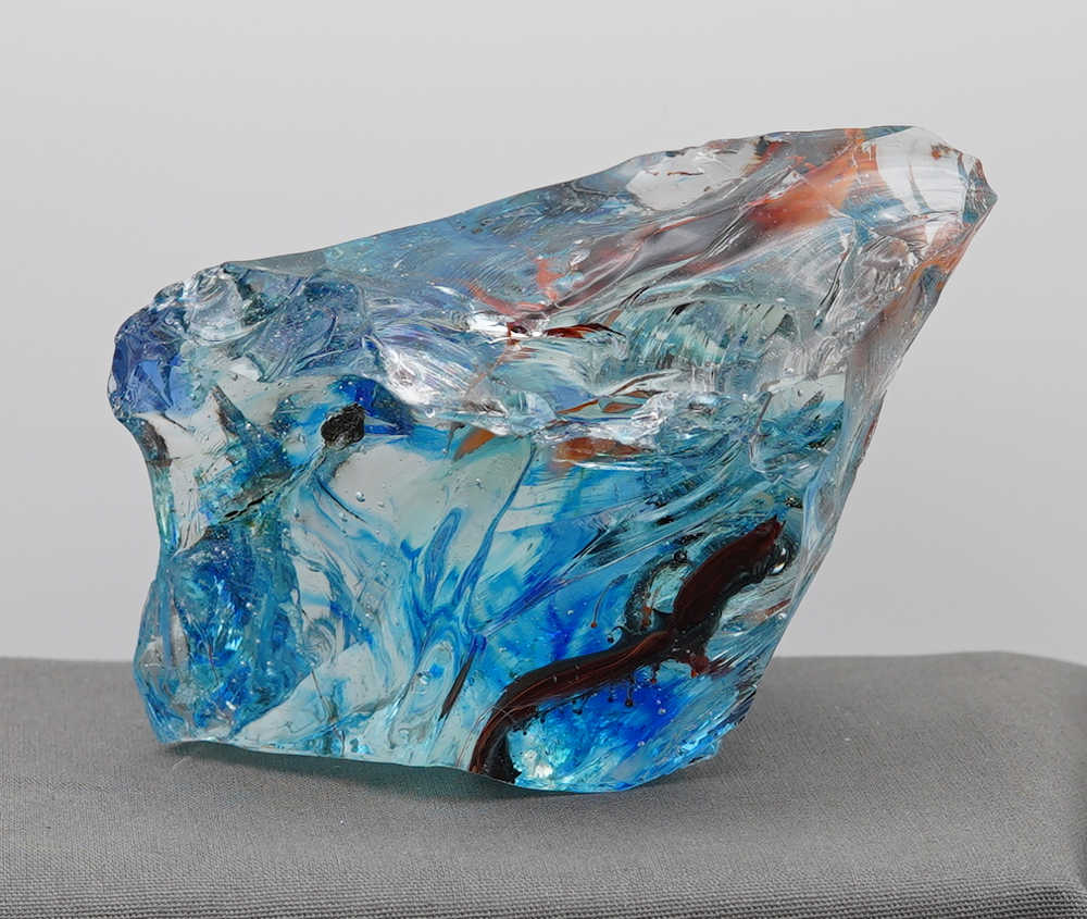 *One of a Kind* Gem Multi Cosmic Ice/Sapphire/Azure Elysium/Fire Opal/Sunrise/Earth Shaman "Heart" Monatomic Andara Crystal 524.0 g. - Image 9