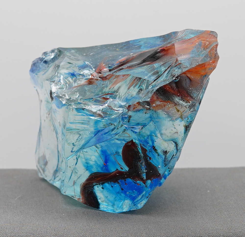*One of a Kind* Gem Multi Cosmic Ice/Sapphire/Azure Elysium/Fire Opal/Sunrise/Earth Shaman "Heart" Monatomic Andara Crystal 524.0 g. - Image 10