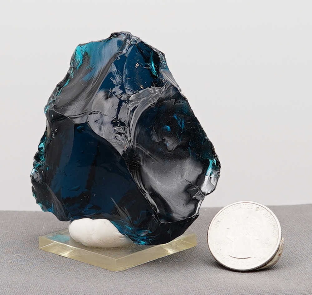 Rare Gem Elestial Starlight Sapphire "Heart" with bubbles Monatomic Andara Crystal 174.6 g. - Image 14