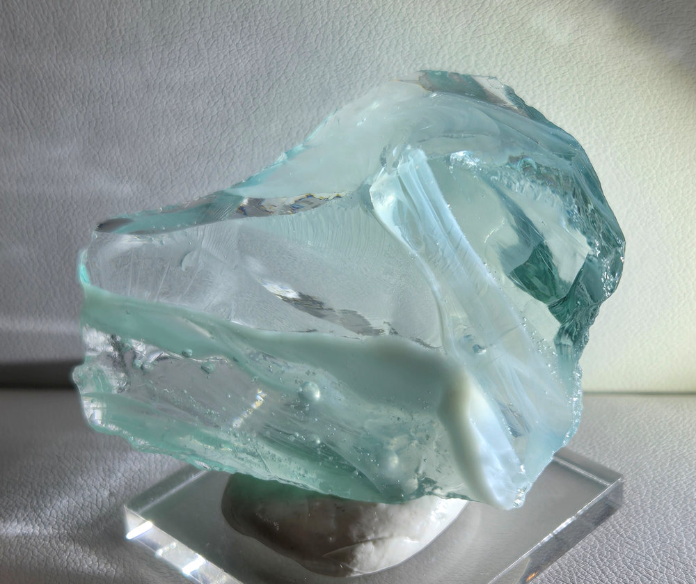 *Clearance Sale 30% Off!* Rare Gem Bicolor Angel Aura Bleu Topaz/Pastel Ice Monatomic Andara Crystal 31.9 g. - Image 5