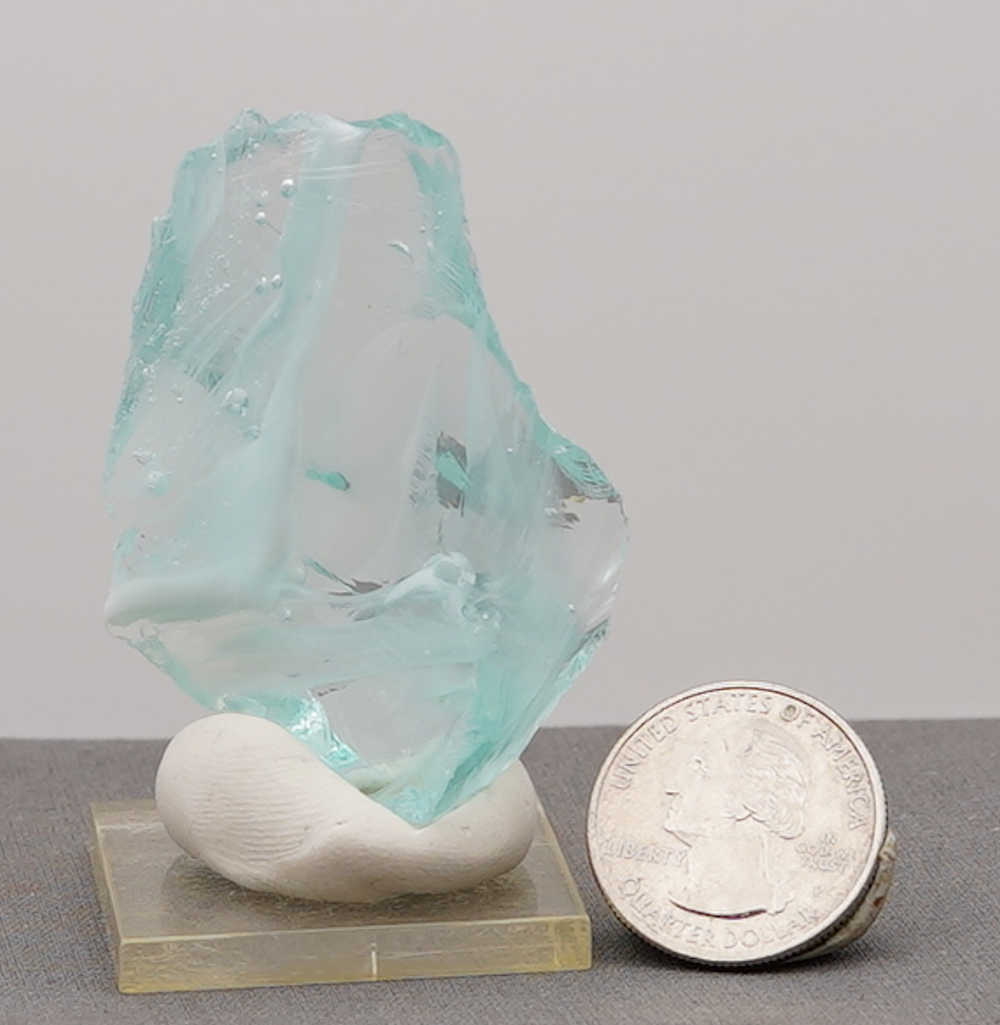 *Clearance Sale 30% Off!* Rare Gem Bicolor Angel Aura Bleu Topaz/Pastel Ice Monatomic Andara Crystal 31.9 g. - Image 11