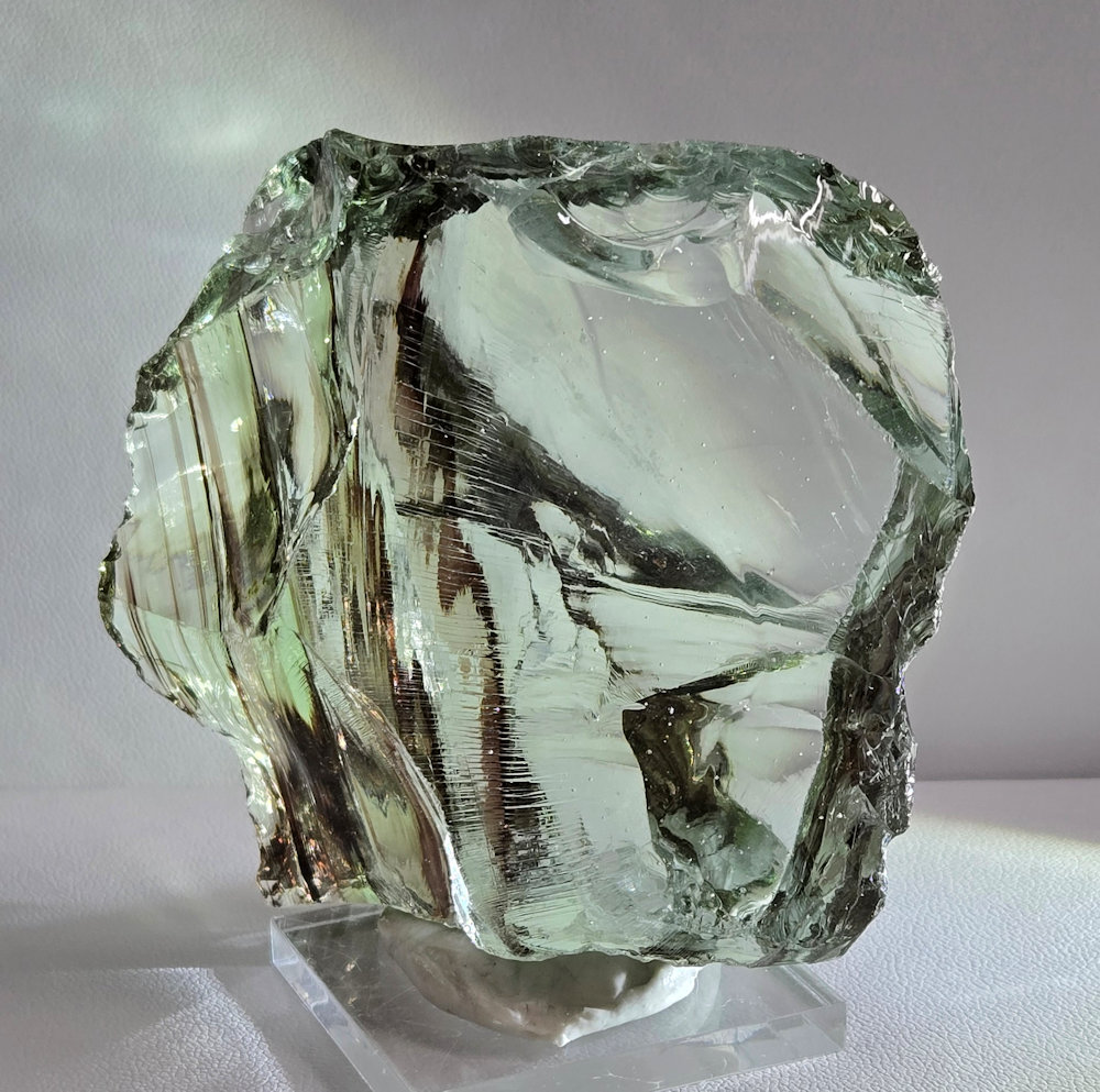*Limited Time Special 20% Off!* *Extremely Rare* Gem Multi Celestial Gold/Earth Shaman/Celestial Gold Green "Heart" Monatomic Andara Crystal 175.0 g.