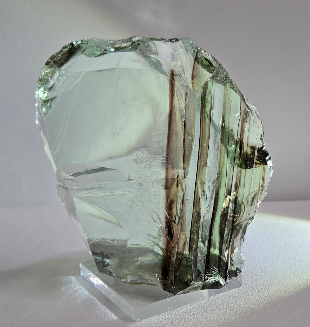 *Limited Time Special 20% Off!* *Extremely Rare* Gem Multi Celestial Gold/Earth Shaman/Celestial Gold Green "Heart" Monatomic Andara Crystal 175.0 g. - Image 3