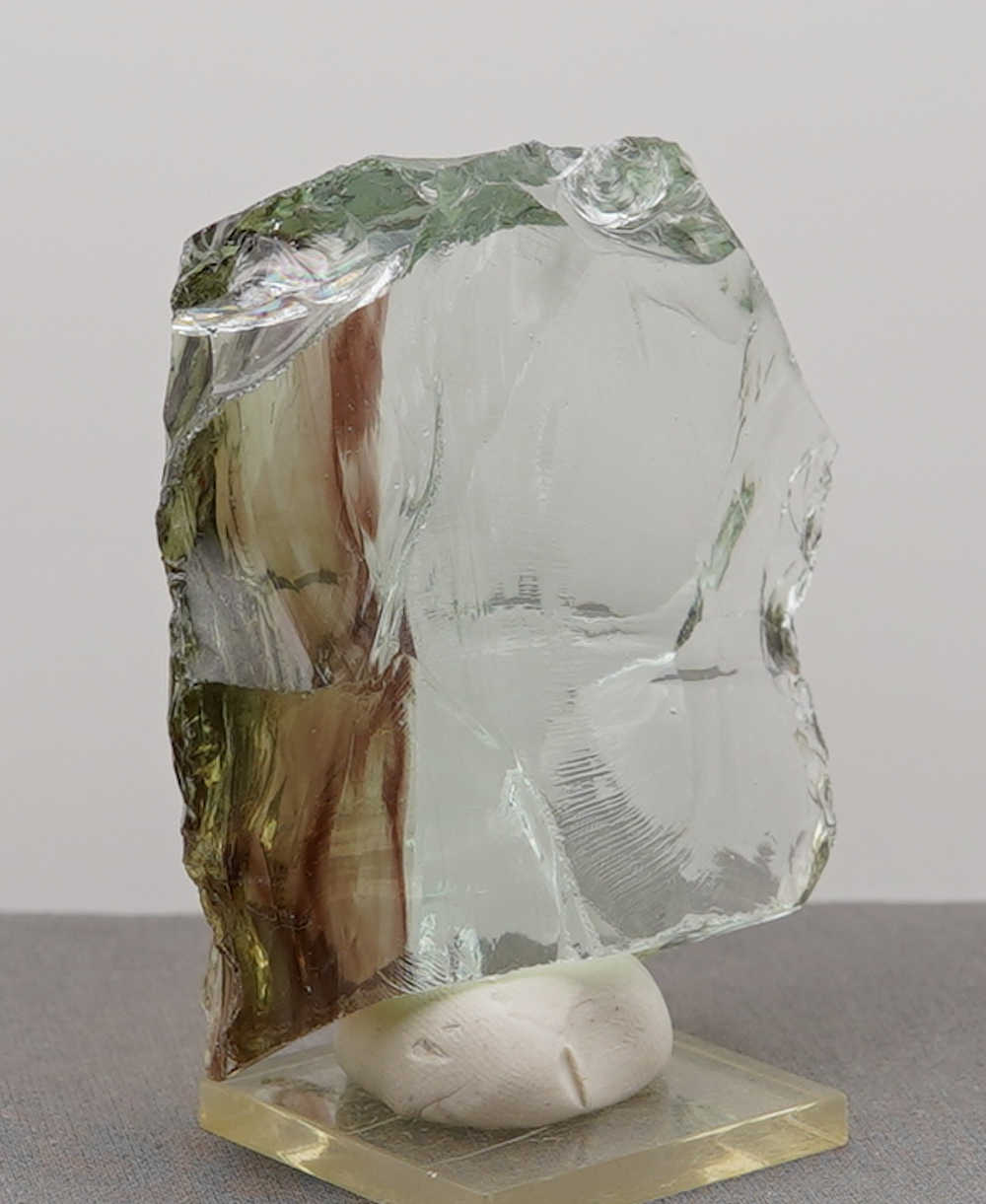 *Limited Time Special 20% Off!* *Extremely Rare* Gem Multi Celestial Gold/Earth Shaman/Celestial Gold Green "Heart" Monatomic Andara Crystal 175.0 g. - Image 5