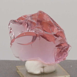 Rare Gem Rose Gold with large open bubble Monatomic Andara Crystal 58.7 g.
