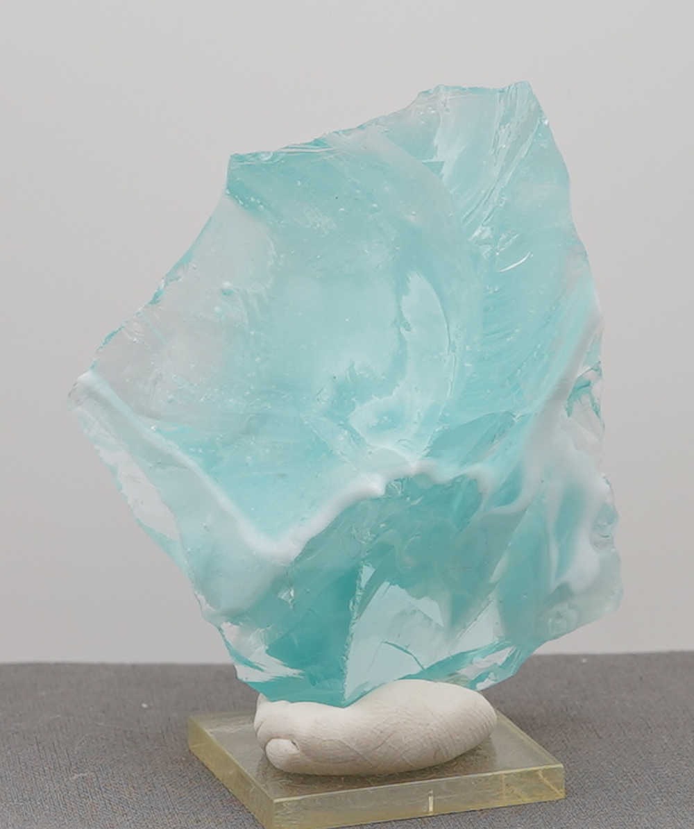 *Clearance Sale 30% Off!* Rare Gem Bicolor Angel Aura Bleu Topaz Monatomic Andara Crystal 144.0 g. - Image 5