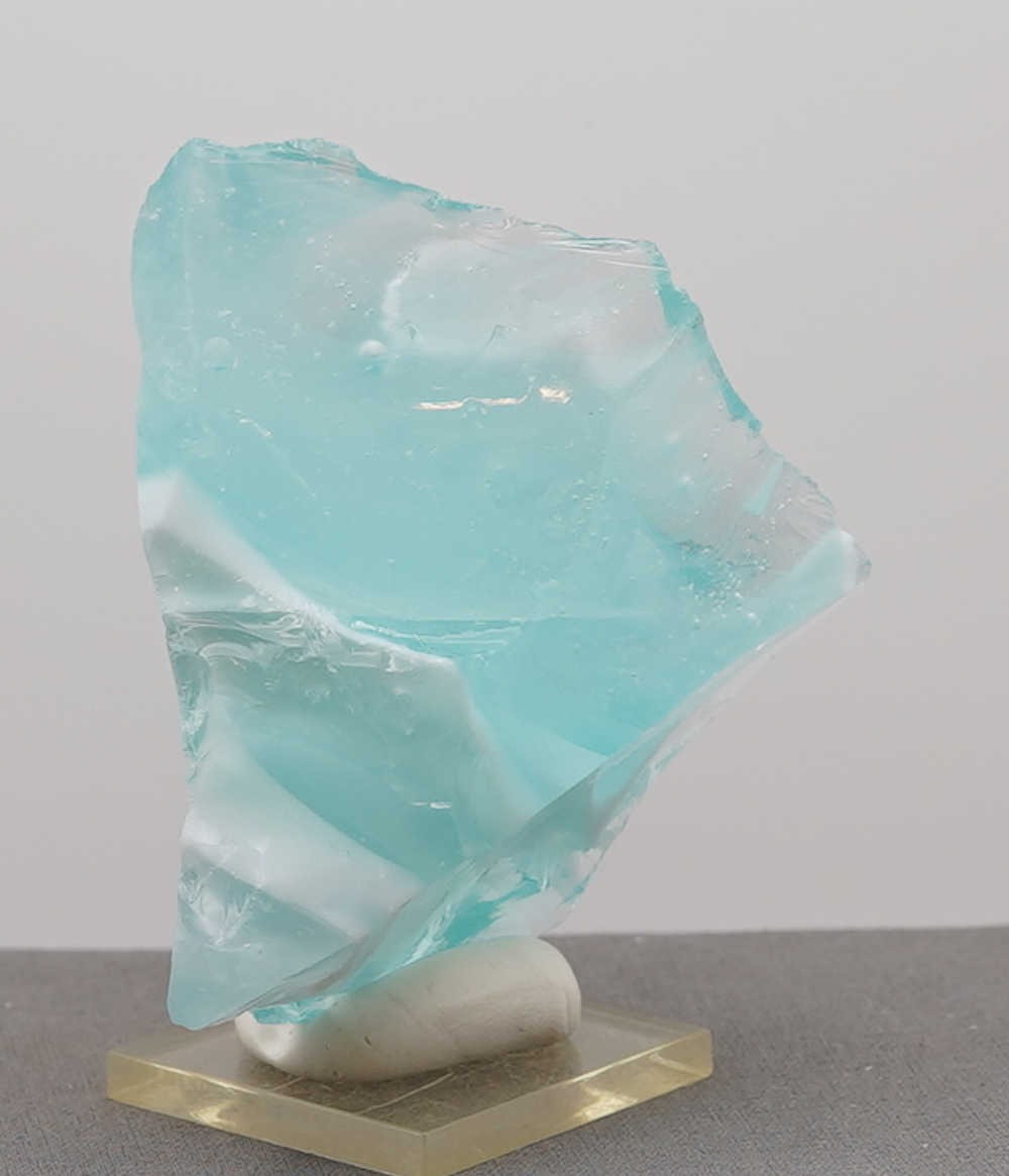 *Clearance Sale 30% Off!* Rare Gem Bicolor Angel Aura Bleu Topaz Monatomic Andara Crystal 144.0 g. - Image 8