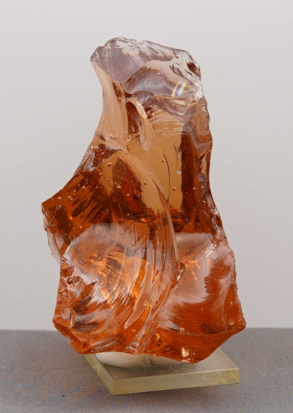 Gem Lemurian Etherium Gold "Heart" Monatomic Andara Crystal 258.1 g. - Image 3