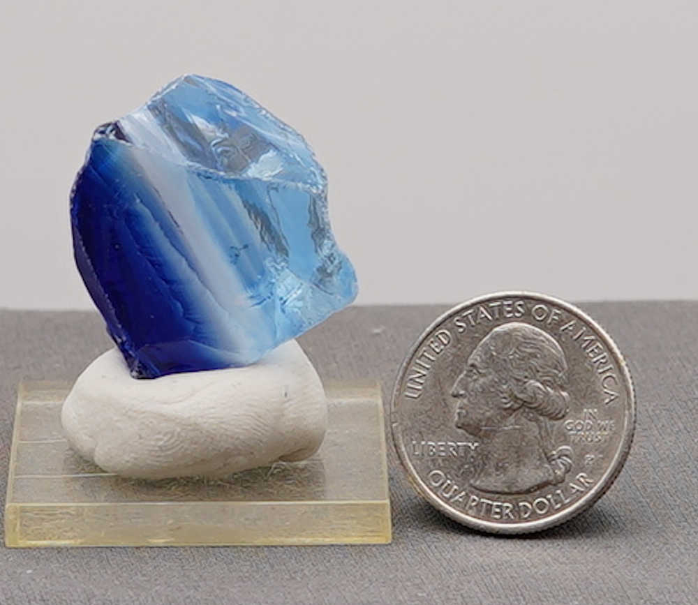 *Extremely Rare* Gem Banded Angel Aura Lady Nellie/Angel Aura Ice/Sapphire/Tanzanite/Pastel Ice Monatomic Andara Crystal 22.7 g. - Image 11