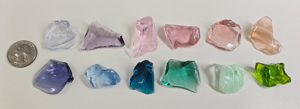 Gem 12 Piece Pendant Set Monatomic Andara Crystal 66.7 g. - Image 3