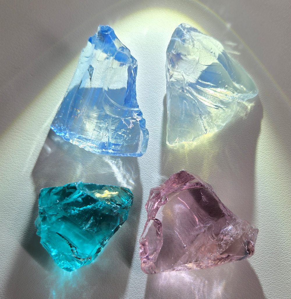 Rare Gem 4 Piece "Cultivate" Set Monatomic Andara Crystal 66.1 g.