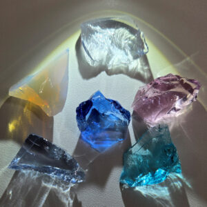 Rare Gem 6 Piece Pendant Set Monatomic Andara Crystal 37.6 g.