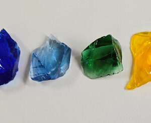 Gem 9 Piece Chakra Set Monatomic Andara Crystal 38.6 g.