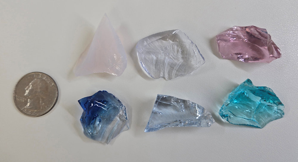 Rare Gem 6 Piece Pendant Set Monatomic Andara Crystal 37.6 g. - Image 3