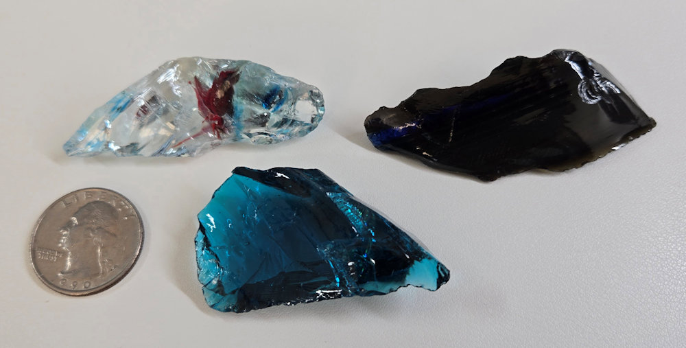Rare Gem 3 Piece "Sacred Triad" Set Monatomic Andara Crystal 49.5 g. - Image 2