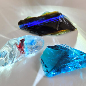 Rare Gem 3 Piece "Sacred Triad" Set Monatomic Andara Crystal 49.5 g.