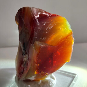 *Extremely Rare* Multi Gem Angel Aura Celestial Gold/Sunrise/Dragon's Blood/Sapphire/Pastel/Iridium Black Monatomic Andara Crystal 63.5 g.