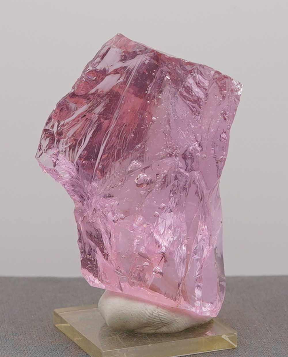 *Extremely Rare* Gem Rose de France with Sea Foam "Heart" Monatomic Andara Crystal 142.5 g. - Image 2