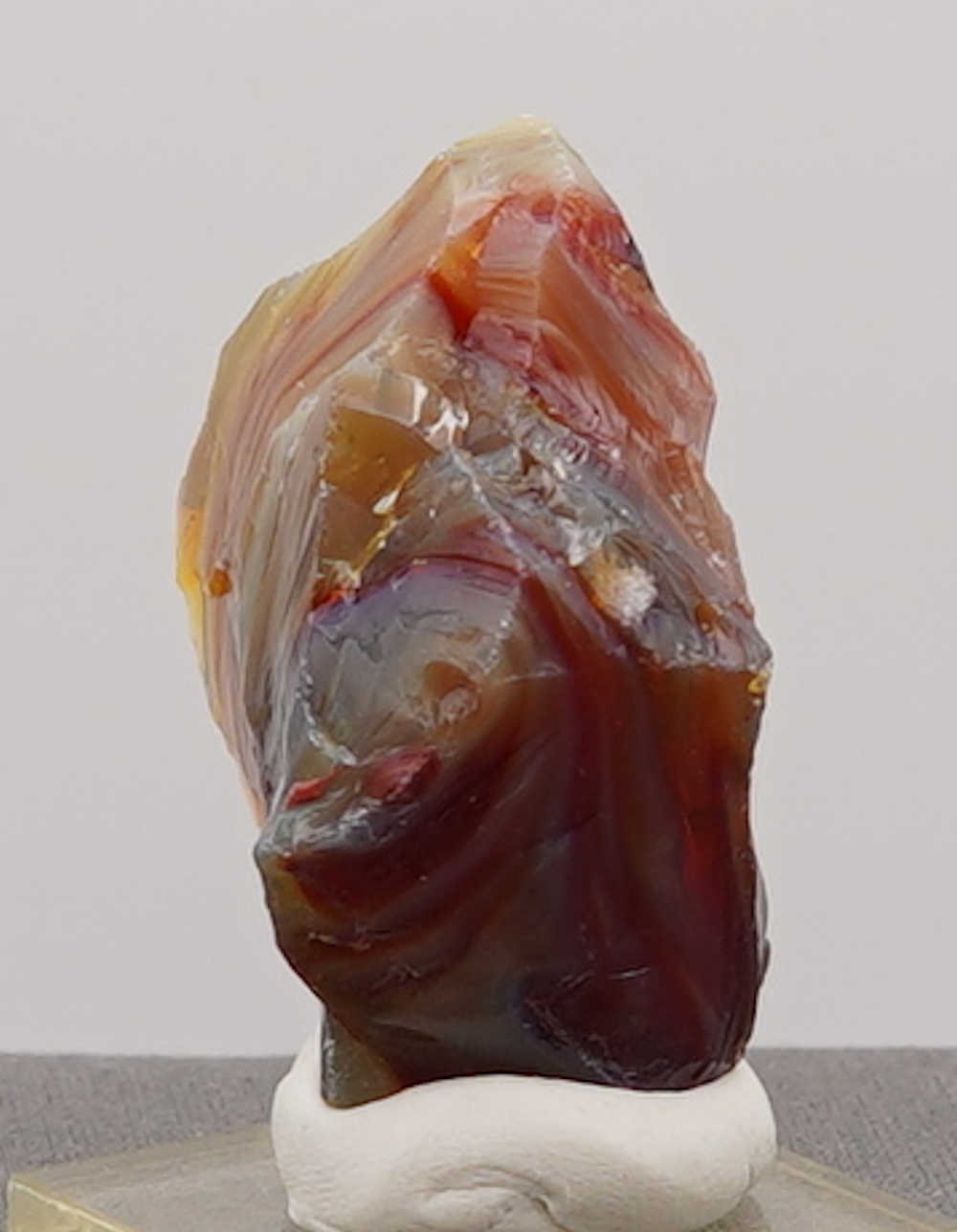 *Extremely Rare* Multi Gem Angel Aura Celestial Gold/Sunrise/Dragon's Blood/Sapphire/Pastel/Iridium Black Monatomic Andara Crystal 57.3 g. - Image 8