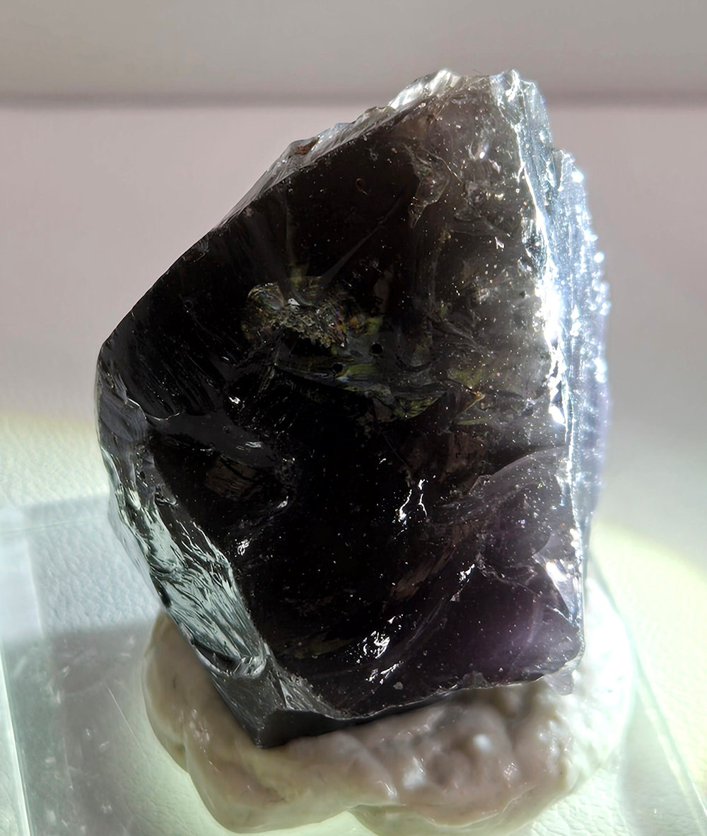 *One of a Kind* Iridium Star Amethyst/Gold Sea Foam/Earth Shaman Monatomic Andara Crystal 29.6 g. - Image 3