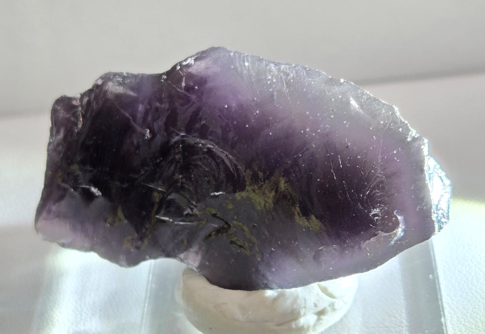 *One of a Kind* Iridium Star Amethyst/Gold Sea Foam/Earth Shaman Monatomic Andara Crystal 21.7 g.