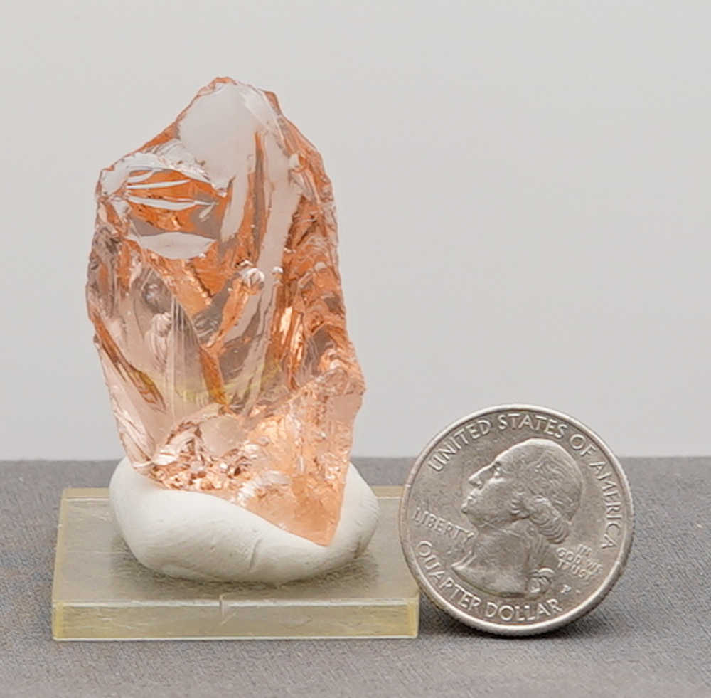 *One of a Kind* Gem Padparadscha Sea Foam Monatomic Andara Crystal 24.2 g. - Image 9