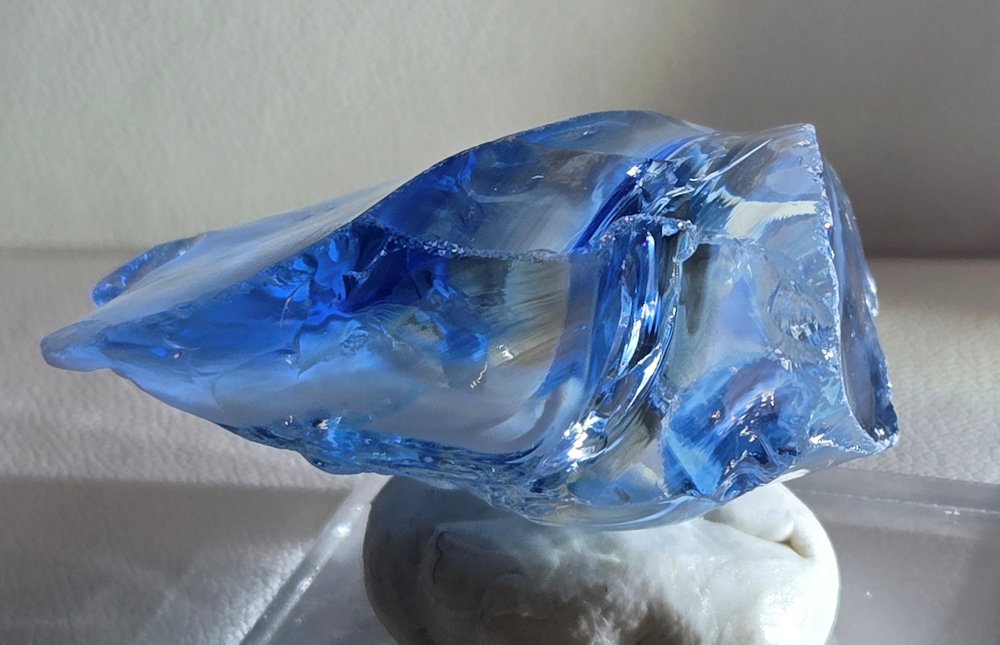 *Extremely Rare* Gem Banded Angel Aura Lady Nellie/Angel Aura Ice/Sapphire/Tanzanite/Pastel Ice Monatomic Andara Crystal 22.3 g. - Image 2