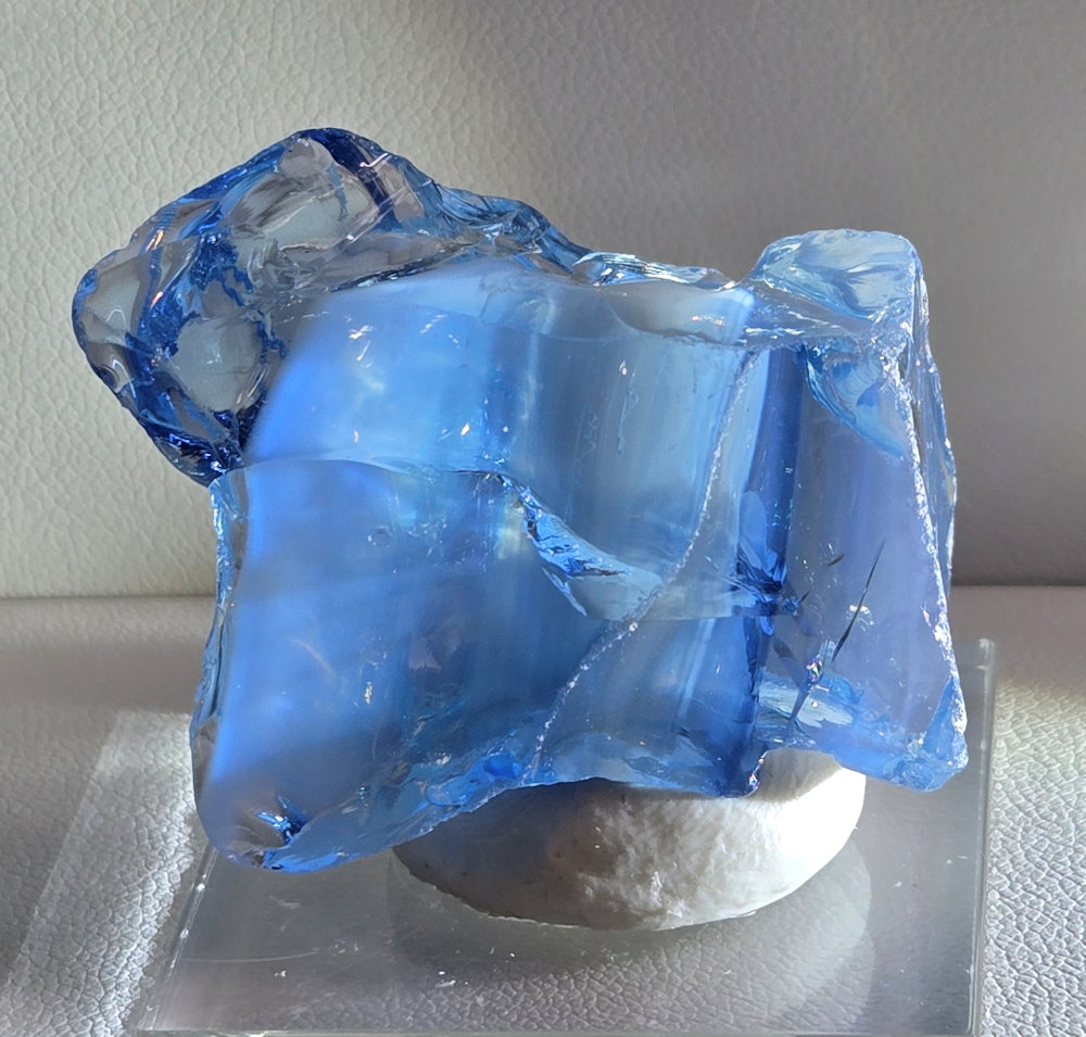 *Extremely Rare* Gem Banded Angel Aura Lady Nellie/Angel Aura Ice/Sapphire/Tanzanite/Pastel Ice Monatomic Andara Crystal 22.3 g.