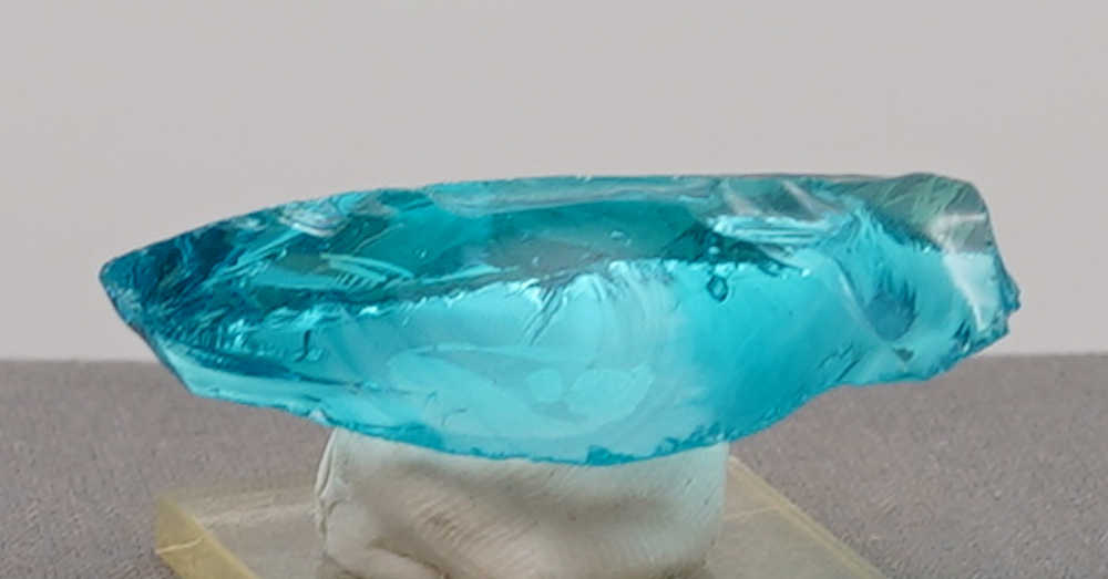 Rare Gem Electric Blue with bubble Monatomic Andara Crystal 23.6 g. - Image 9