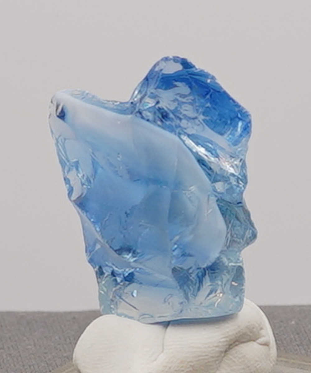 *Extremely Rare* Gem Banded Angel Aura Lady Nellie/Angel Aura Ice/Sapphire/Tanzanite/Pastel Ice Monatomic Andara Crystal 22.3 g. - Image 9