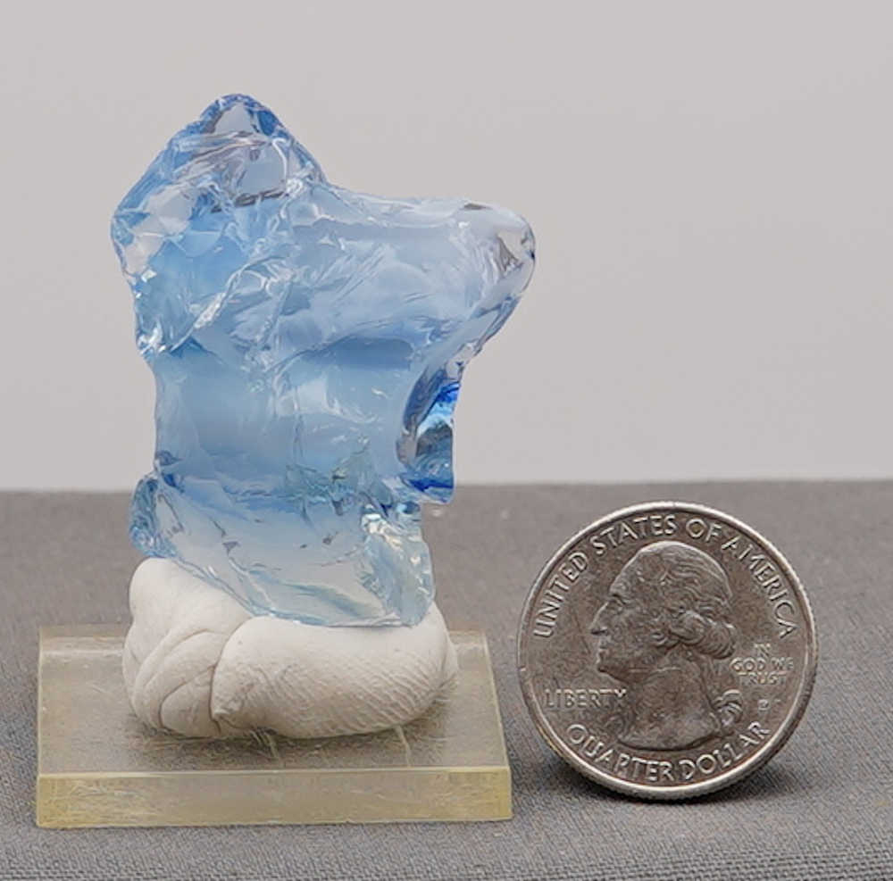 *Extremely Rare* Gem Banded Angel Aura Lady Nellie/Angel Aura Ice/Sapphire/Tanzanite/Pastel Ice Monatomic Andara Crystal 22.3 g. - Image 11