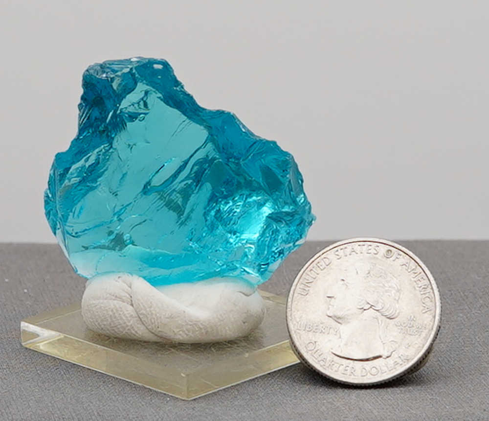 Rare Gem Electric Blue with open bubble Monatomic Andara Crystal 26.3 g. - Image 9