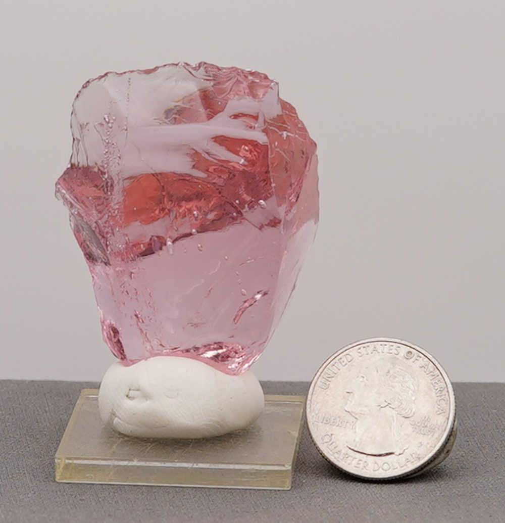 Rare Gem HGW Pink with bubbles Monatomic Andara Crystal 52.6 g. - Image 10