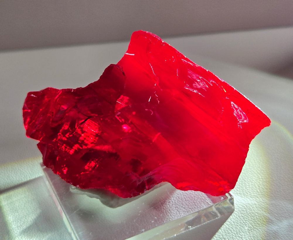Rare Gem Angel Aura Scarlet Shift Monatomic Andara Crystal 50.1 g.
