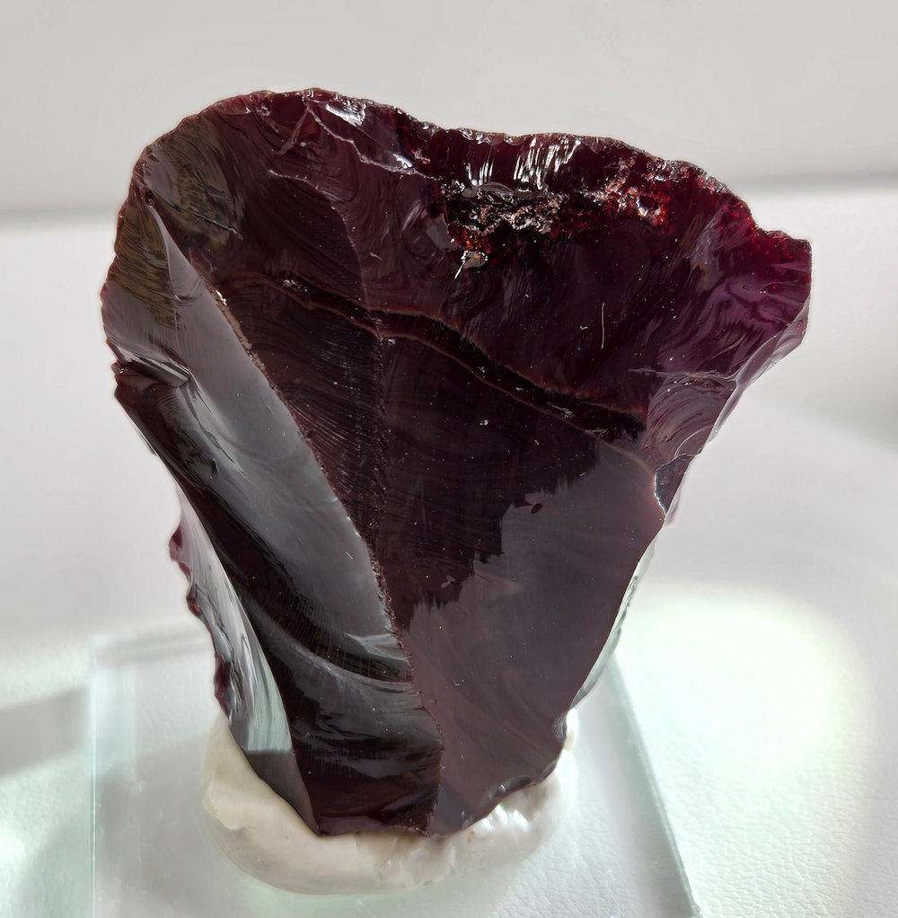 *One of a Kind* Multi Banded Iridium Scarlet/Earth Shaman Monatomic Andara Crystal 31.0 g. - Image 2