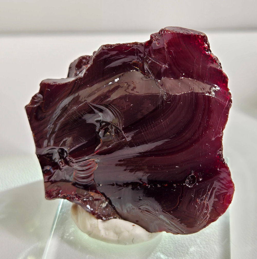 *One of a Kind* Multi Banded Iridium Scarlet/Earth Shaman Monatomic Andara Crystal 31.0 g.