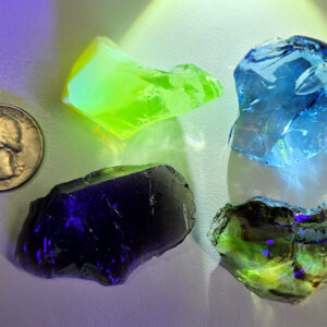 Rare Gem 4 Piece "Cultivate" Set Monatomic Andara Crystal 58.4 g.