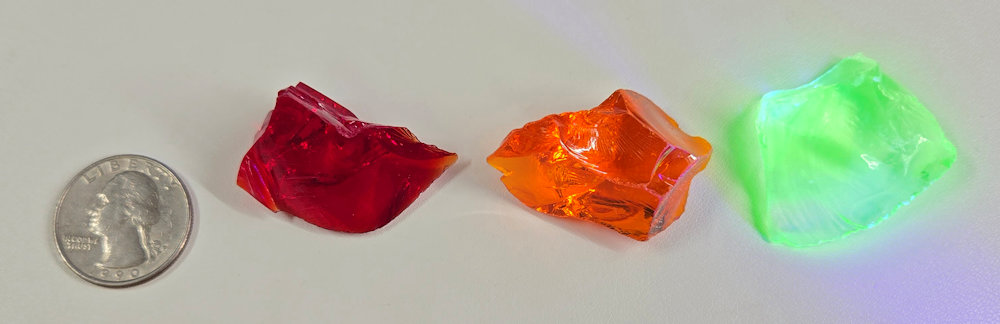 Rare Gem 3 Piece "Sacred Triad" Set Monatomic Andara Crystal 32.6 g. - Image 2