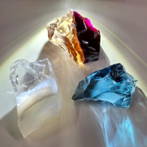 Rare Gem 3 Piece "Sacred Triad" Set Monatomic Andara Crystal 38.8 g.