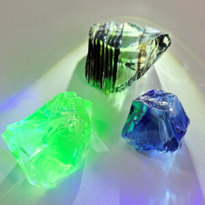 Rare Gem 3 Piece "Sacred Triad" Set Monatomic Andara Crystal 54.8 g.
